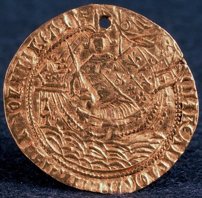 Coin Korabelnik of Tsar Ivan III, Reverse: Ruler on His Ship by Unbekannt