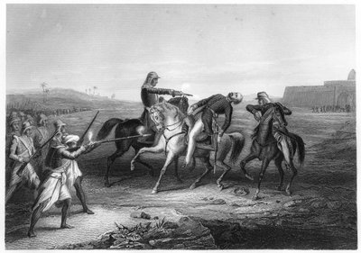 Colonel Platt killed by the mutineers at Mhow by Unbekannt