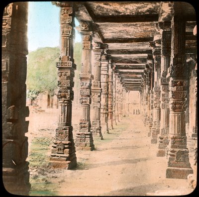 Colonnade, Delhi, India, Late 19th or Early 20th Century by Unbekannt