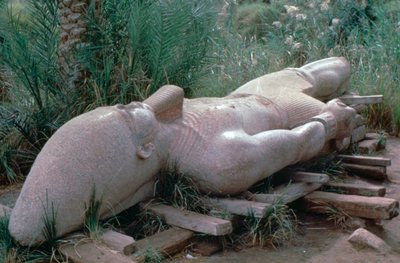 Colossal Statue of Rameses I in Situ, Memphis, Egypt by Unbekannt