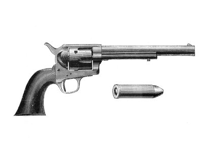 Colt Frontier revolver, invented by Samuel Colt 1814-62 by Unbekannt