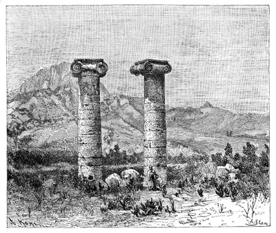 Columns of the Temple of Cybele, Sardes Sardis, Turkey by Unbekannt