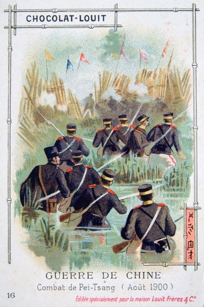 Combat at Pei-Tsang, China, Boxer Rebellion by Unbekannt