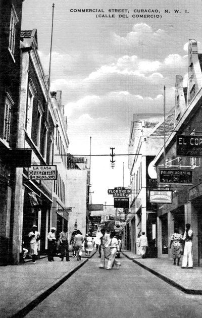 Commercial Street, Curacao, Netherlands Antilles by Unbekannt