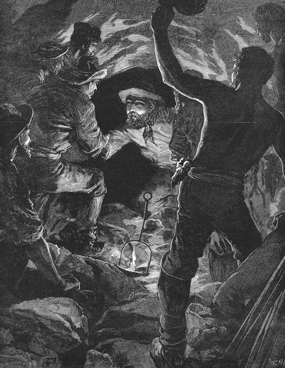 Completion of the St Gotthard Tunnel beneath the Alps, 1880 by Unbekannt