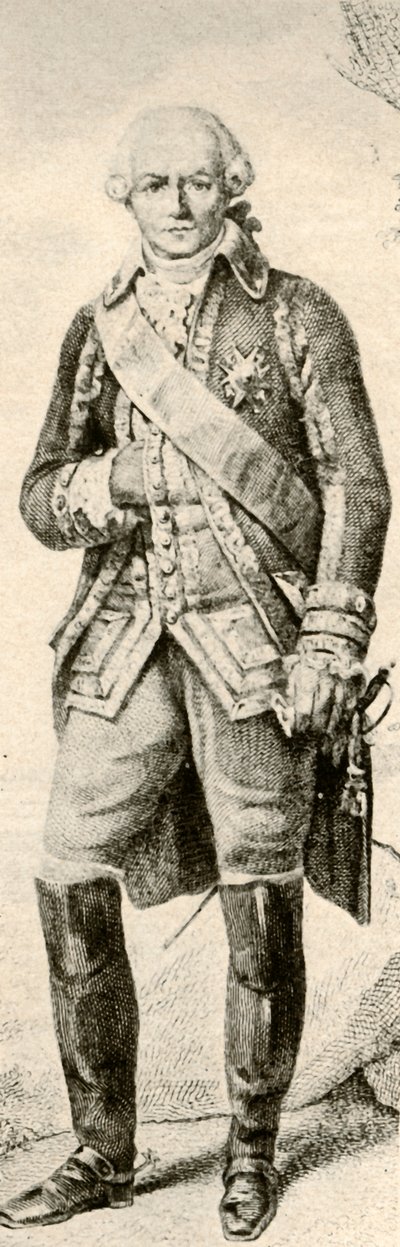 Count of Rochambeau, showing dress of a French officer, 1791 by Unbekannt