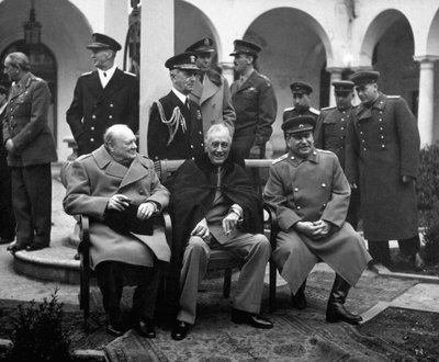 Conference of the Allied Leaders, Yalta, Crimea, USSR by Unbekannt
