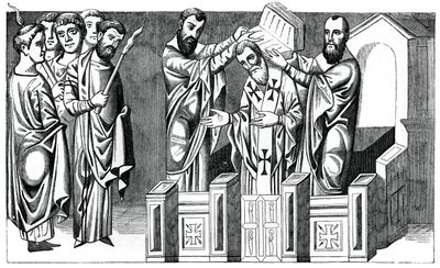Consecration of a Bishop, 9th century, 1870 by Unbekannt