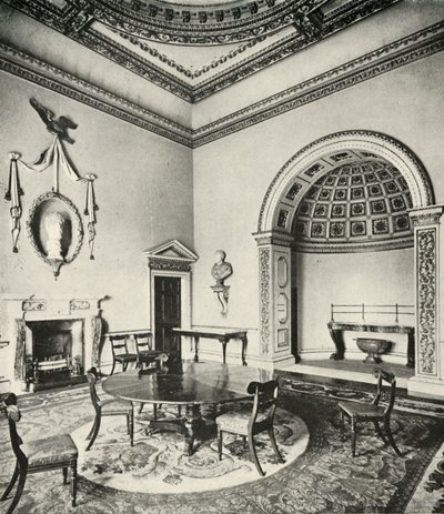 Contrasted Interiors: Palladian - The Dining-Room, Holkham, Norfolk, by William Kent, with Regency by Unbekannt