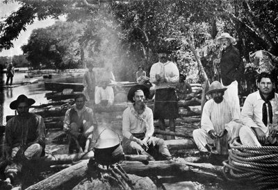 Cooking on a Raft, Paraguay by Unbekannt