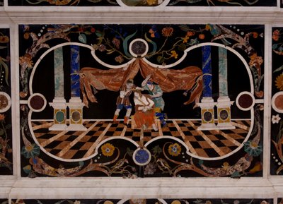 Corbarelli, St. Corona church, stone inlay work by Unbekannt