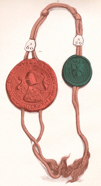 Cord V. Henry, Earl of Lancaster and Leicester & William le Latimer, Lord of Corby by Unbekannt