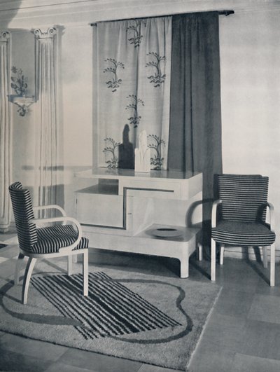 Corner of a room designed by Hayes Marshall for Fortnum & Mason Ltd., London by Unbekannt