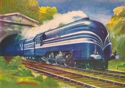 Coronation Scot, L.M.S., leaving Watford Tunnel, 1940 by Unbekannt