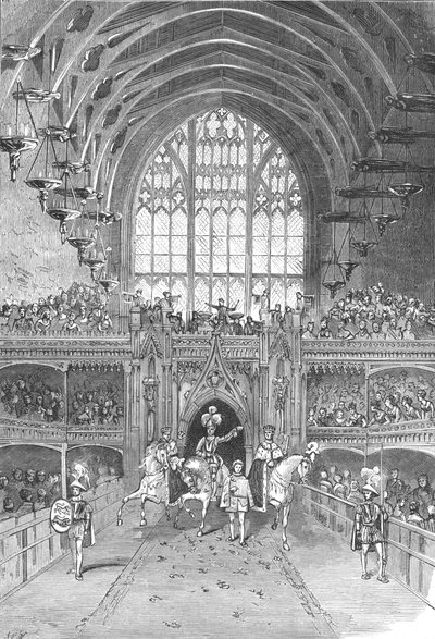 Coronation of George IV in Westminster Hall by Unbekannt