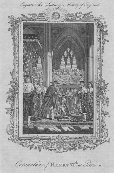 Coronation of Henry VI at Paris by Unbekannt