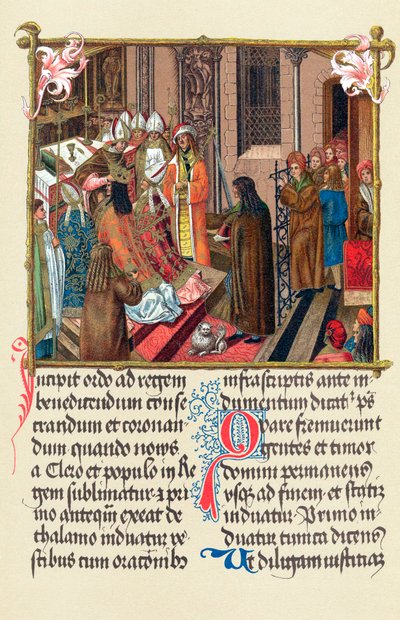 Coronation of King Alexander I of Poland by the Archbishop of Gniezno, Krakow, 1501 by Unbekannt