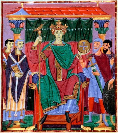 Coronation of Otto III, German King by Unbekannt