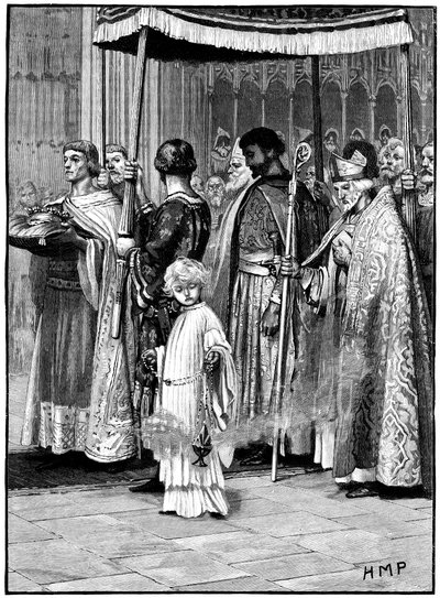 Coronation of Richard I in Westminster Abbey 1189 by Unbekannt