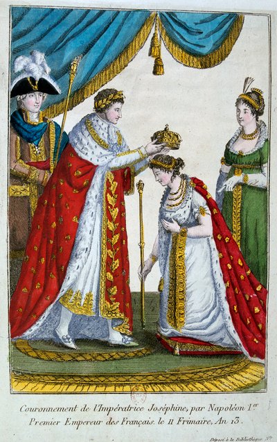 Coronation of the Empress Josephine, 2nd December 1804, 19th Century by Unbekannt