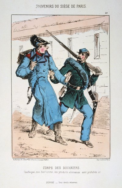 Corps des Douaniers, Siege of Paris Franco-Prussian war, 1870-1871 by Unbekannt