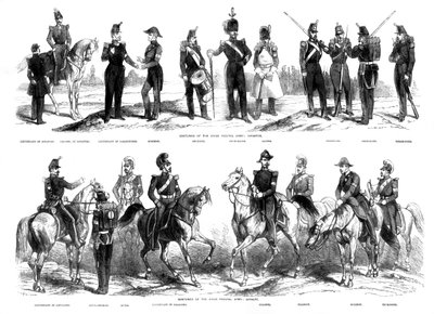 Costumes of the Swiss Federal Army, 1857 by Unbekannt