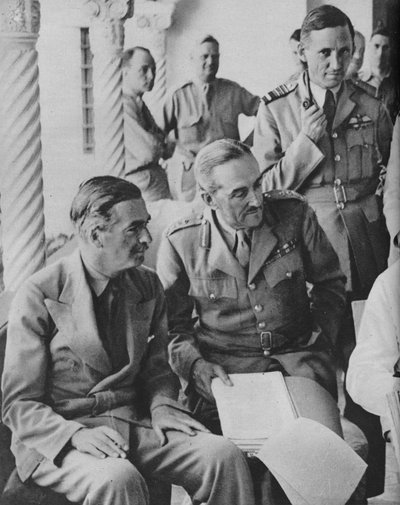 Council of War in Algiers: Mr Churchill with His Captains by Unbekannt
