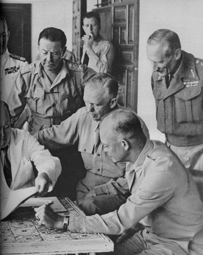 Council of War in Algiers: Mr. Churchill with His Captains by Unbekannt