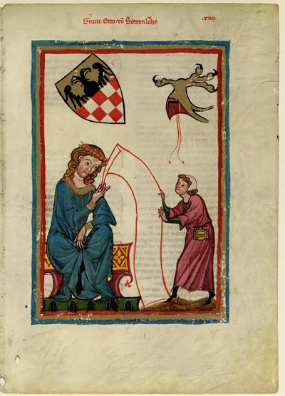 Count Otto von Botenlauben From the Codex Manesse by Unbekannt