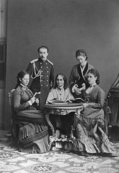 Count Sergei Sheremetev and Countess Ekaterina Sheremeteva and family by Unbekannt