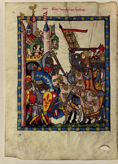 Count Wernher von Homberg from the Codex Manesse by Unbekannt