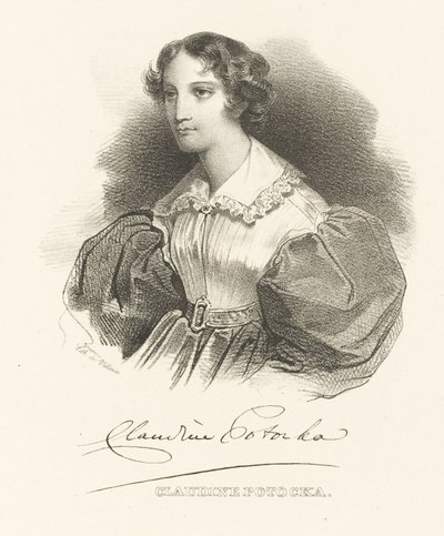 Countess Klaudyna Claudine Potocka, née Dzialynska by Unbekannt