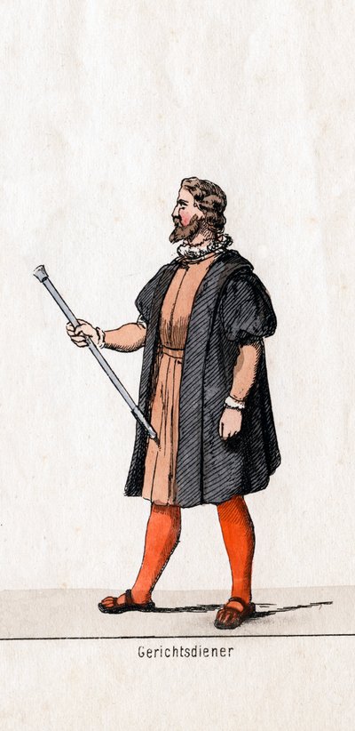 Court Usher Costume Design for Shakespeare