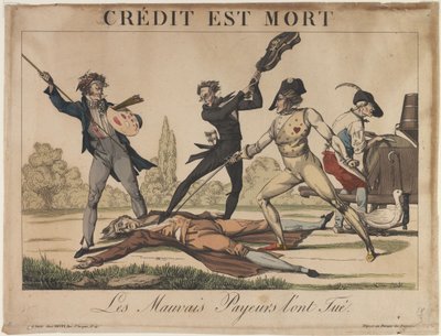 Credit is dead, Early 19th cen. by Unbekannt