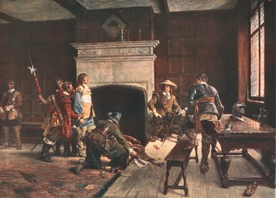 Cromwell at the Blue Boar, Holborn, London by Unbekannt