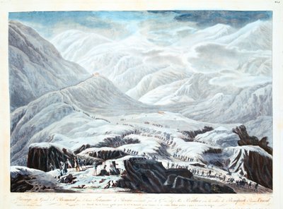 Crossing the Saint Bernard Pass by Unbekannt