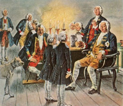 Crown Prince Frederick and Prince Henry Bid Their Father the King Good Night by Unbekannt