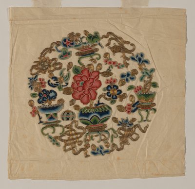 Cut Out Motif Needlework, China, Qing Dynasty by Unbekannt