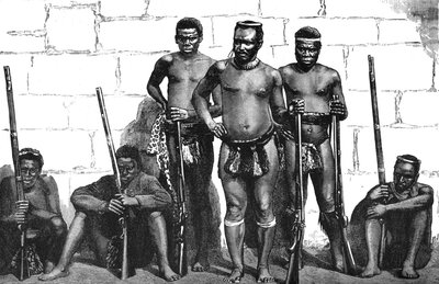 Dabulamanzi, One of the Zulu Leaders at Isandhlwana and Ghingilovo, c. 1880 by Unbekannt