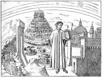 Dante 1265-1321, Florence and the Seven Circles of Hell by Unbekannt