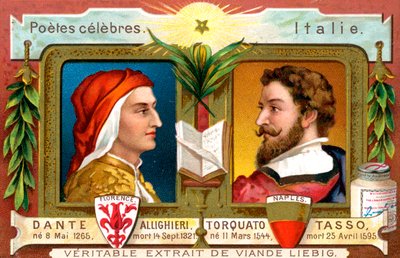 Dante Alighieri and Torquato Tasso, c1900 by Unbekannt