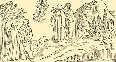 Dante in Purgatory Sees The Vision of Beatrice by Unbekannt