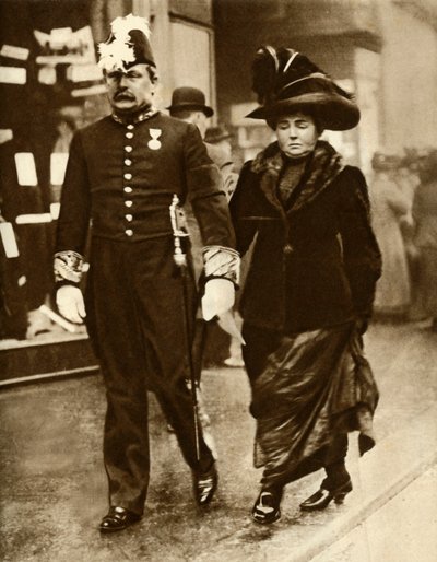 David Lloyd George and His Wife Margaret by Unbekannt
