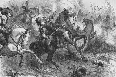 Death of Falkland, at Newbury, 20 September 1643 by Unbekannt