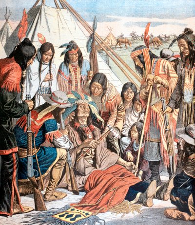 Death of Joseph Chief of the Nez-Perce by Unbekannt