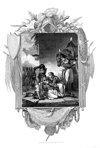 Death of Lieutenant-General Sir John Moore, British soldier, La Coruna, Spain, 1809 by Unbekannt