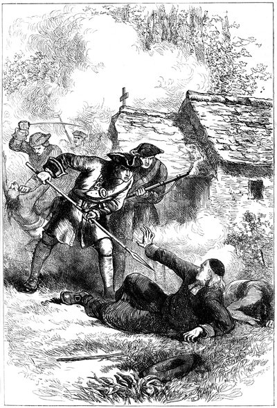 Death of Sebastien Rale, French Jesuit missionary in America by Unbekannt