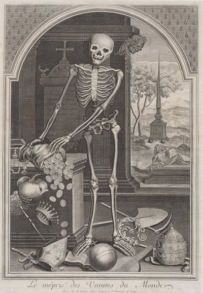 Death with Worldly Vanities, 1700-1720 by Unbekannt