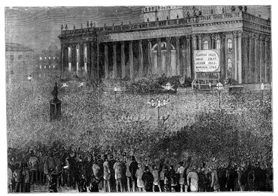 Declaring the Result of the Poll During the General Election, Leeds, West Yorkshire by Unbekannt