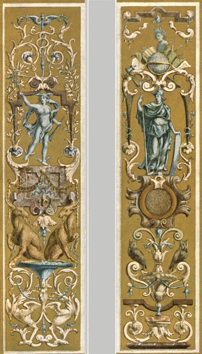 Decorative Painting in the Louvre, Paris, France by Unbekannt